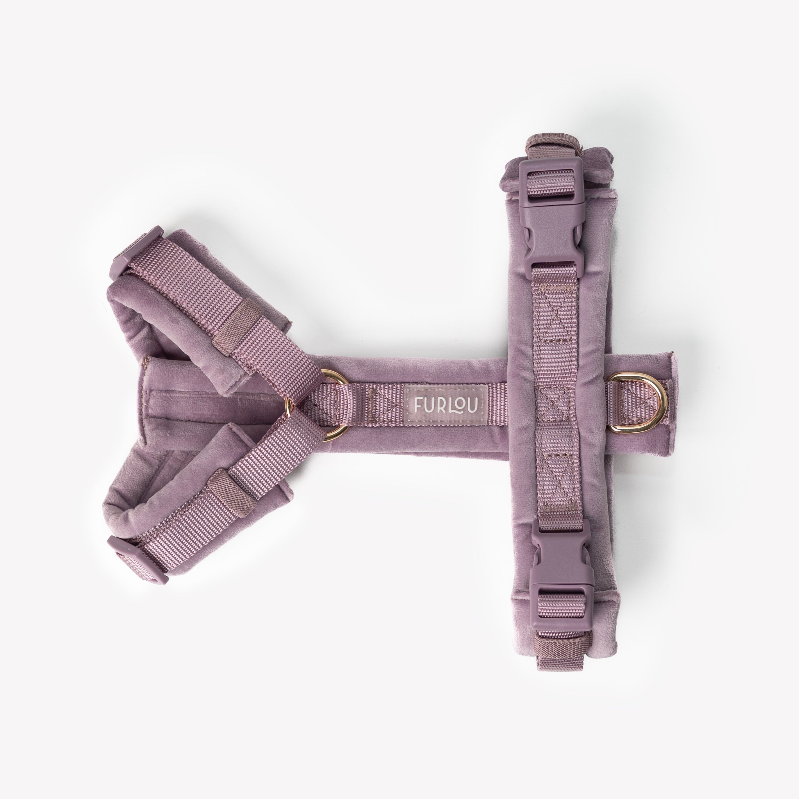 Lilac - Velvet Dog Harness - FURLOU 