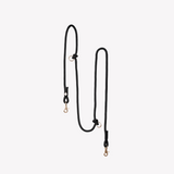 'Black' - Hands Free Braided Leash - FURLOU 