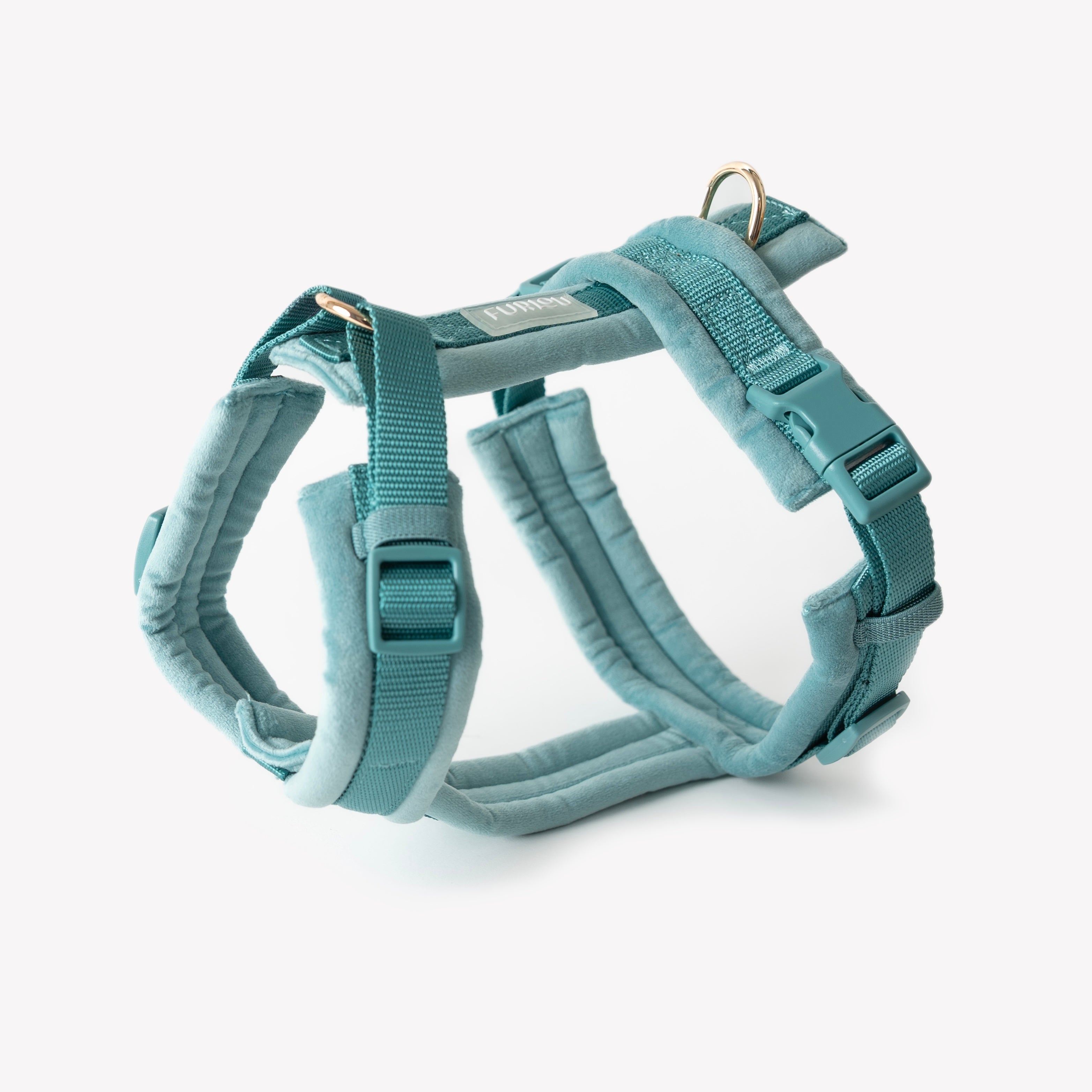 Blue - Velvet Dog Harness - FURLOU 