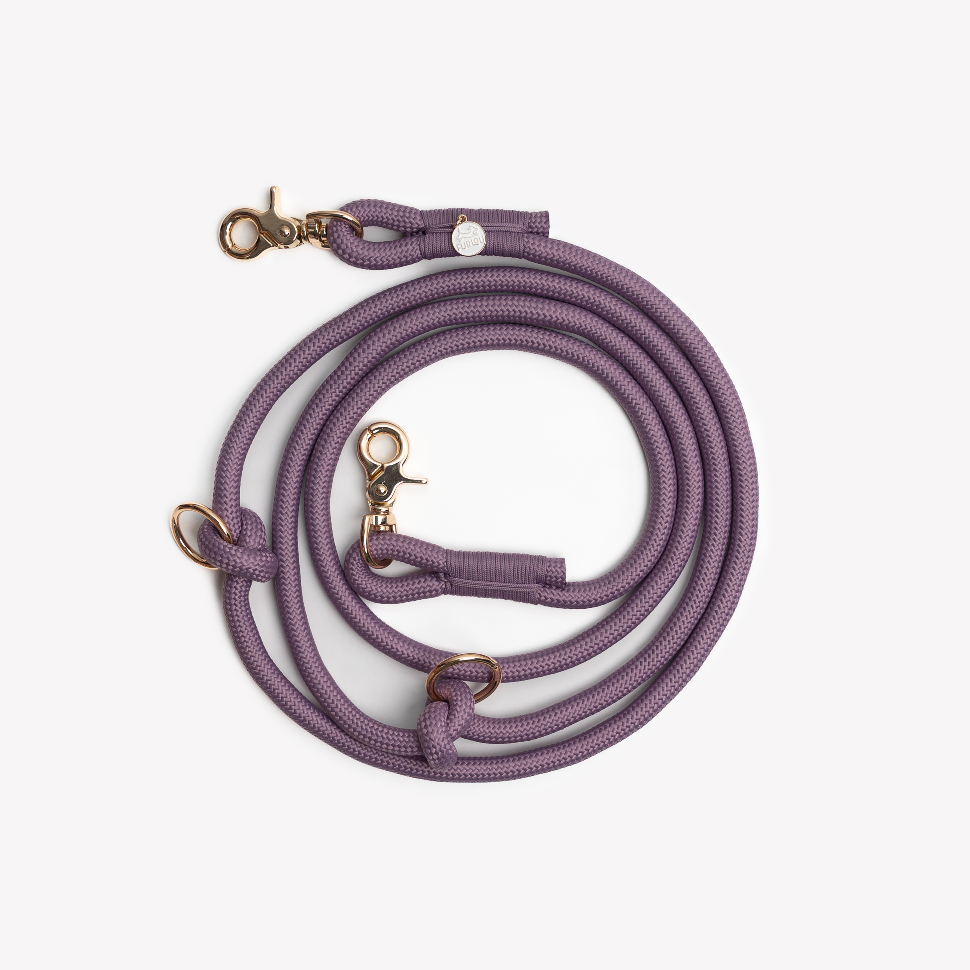 'Lilac' - Hands Free Braided Leash - FURLOU 