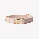 'Powder Rose' - Canvas Dog Collar - FURLOU 