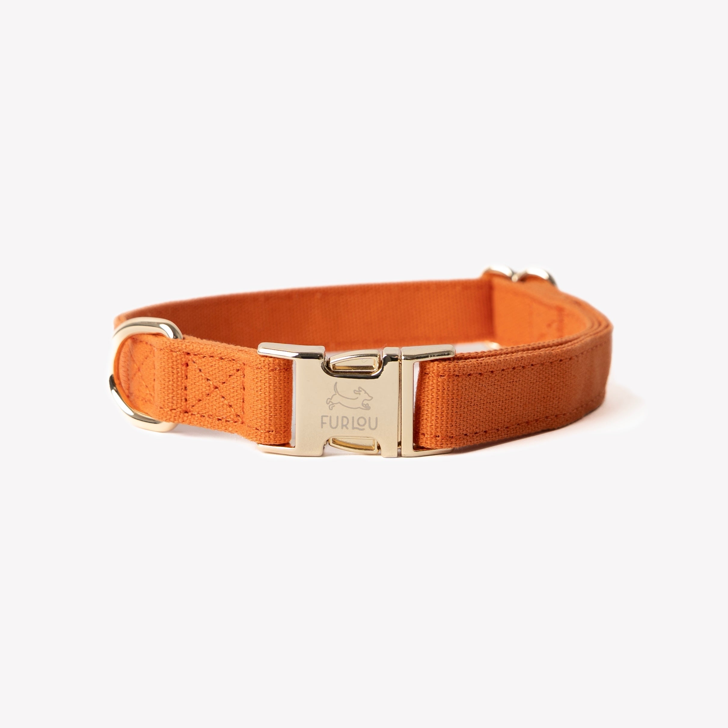 'Terracotta' - Canvas Dog Collar - FURLOU 