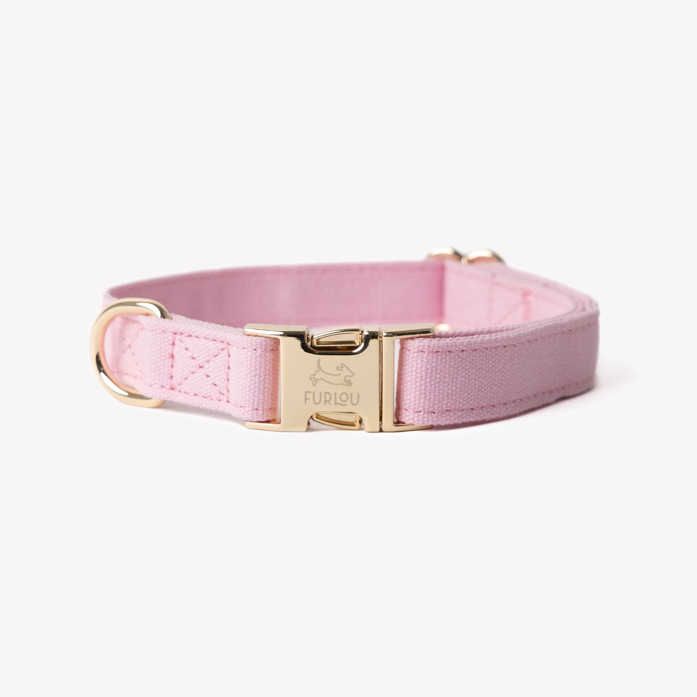 'Pink' - Canvas Dog Collar - FURLOU 