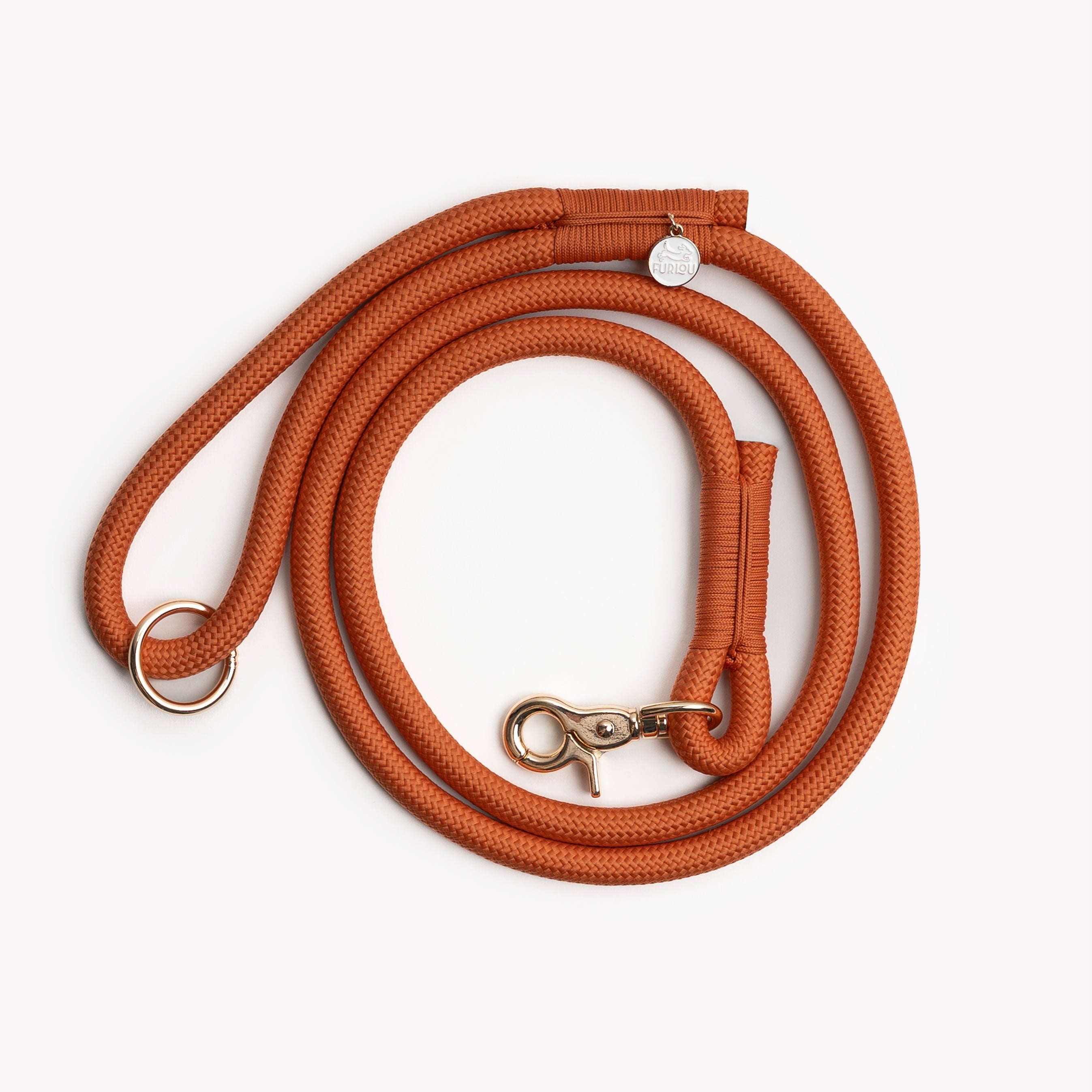 'Terracotta' - Braided Rope Leash - FURLOU 