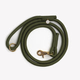 'Moss Green' - Braided Rope Leash