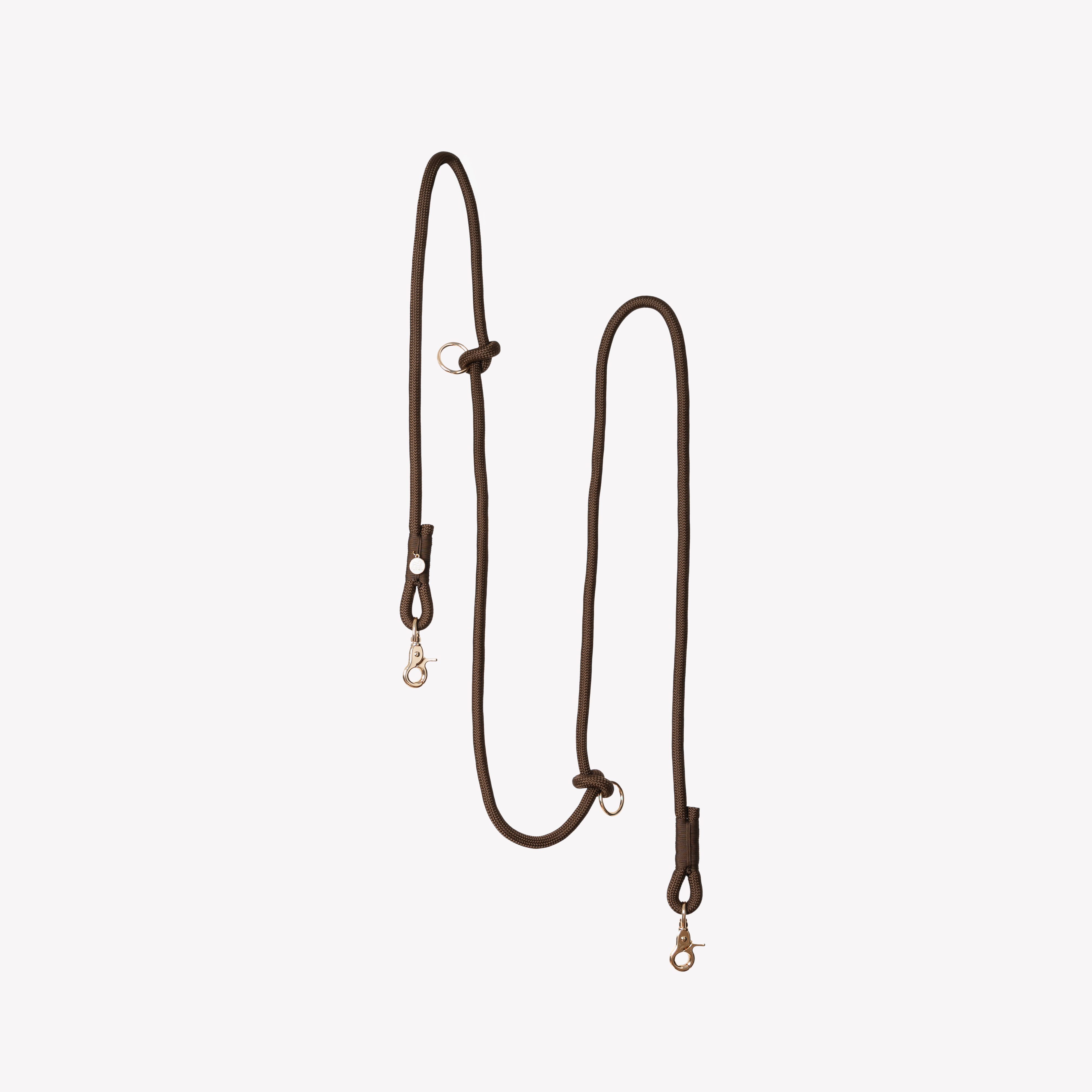 'Brown' - Hands Free Braided Leash - FURLOU 