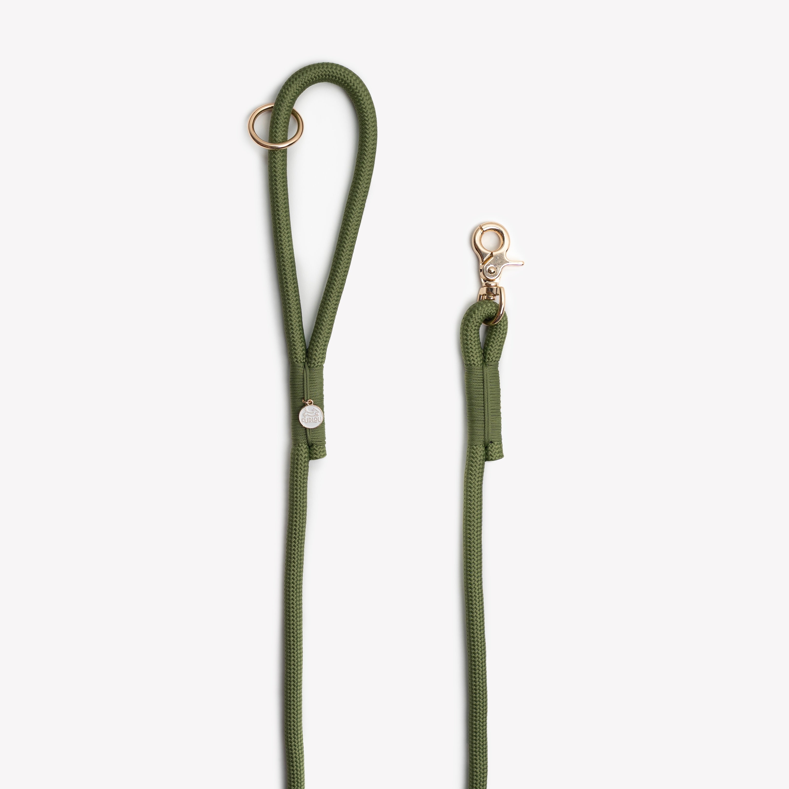 'Green' - Braided Rope Leash - FURLOU 