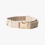 'Sand' - Velvet Dog Collar - FURLOU 