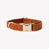 'Clay' - Velvet Dog Collar - FURLOU 