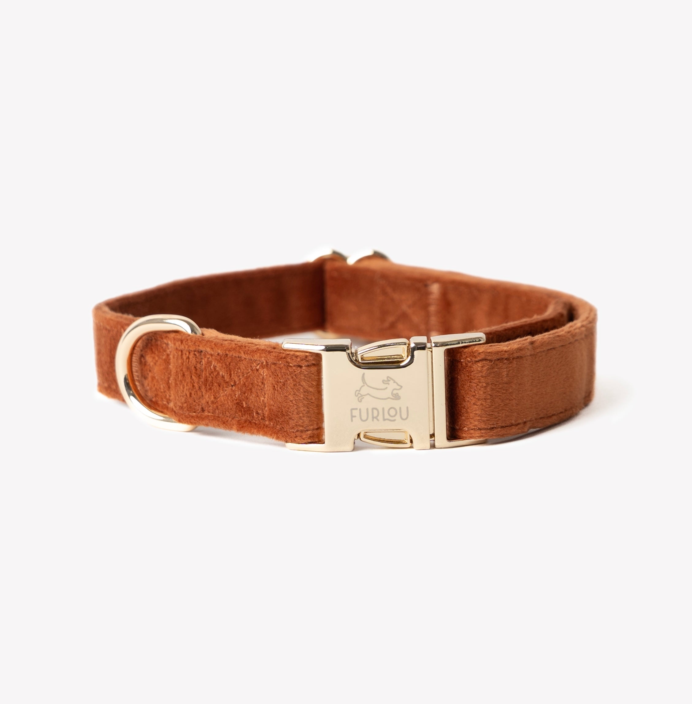 'Clay' - Velvet Dog Collar - FURLOU 