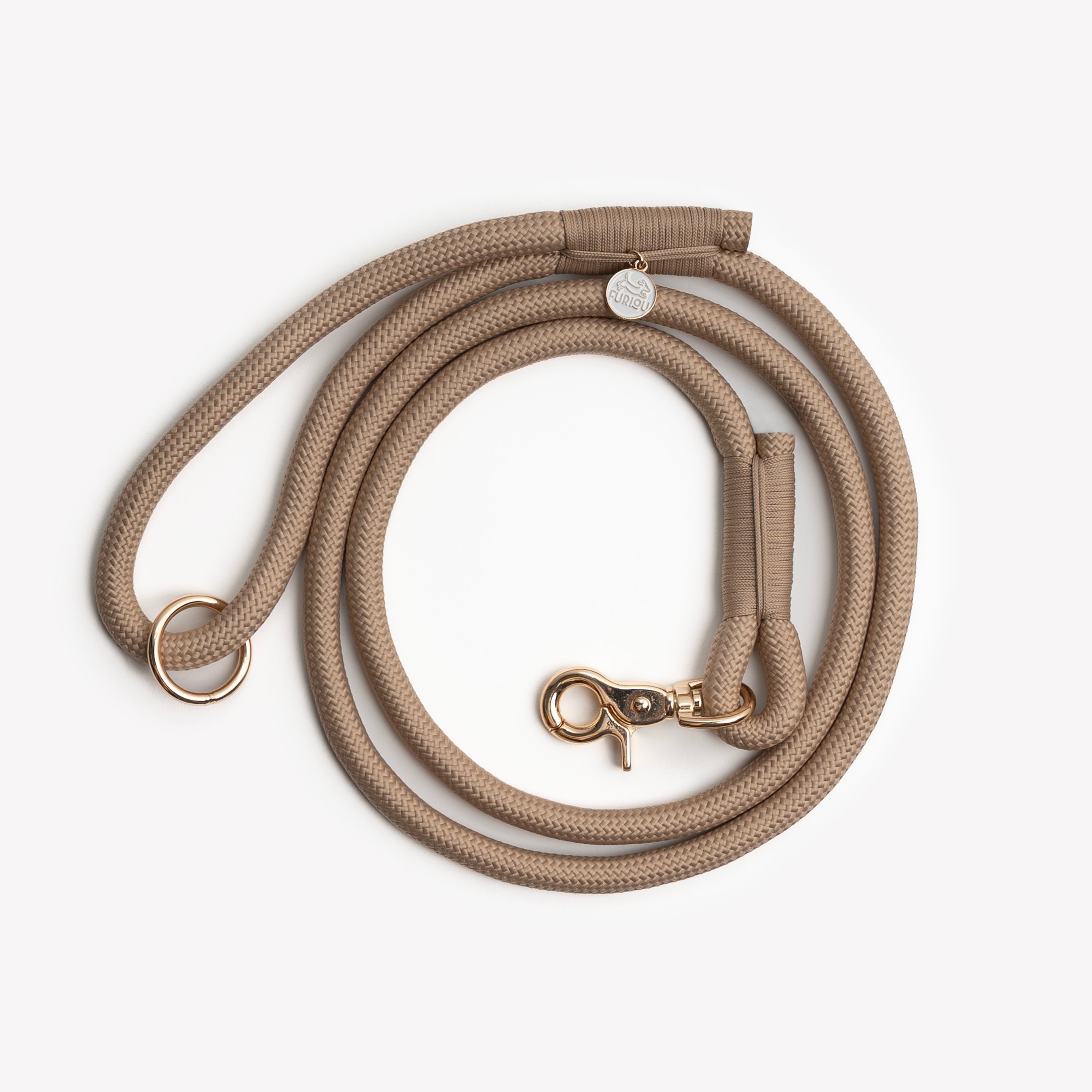 'Sand' - Braided Rope Leash - FURLOU 