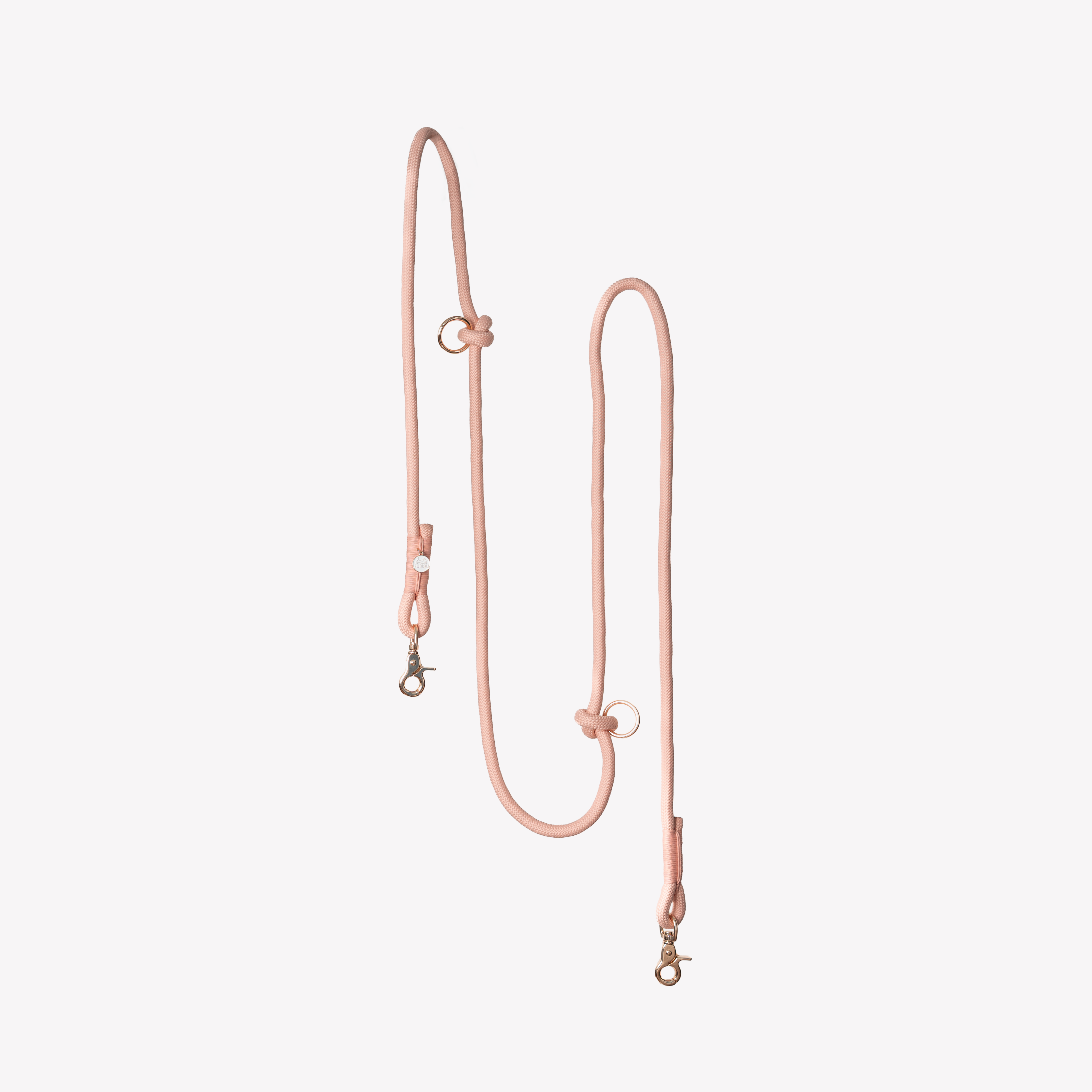 'Powder Rose' - Hands Free Braided Leash - FURLOU 