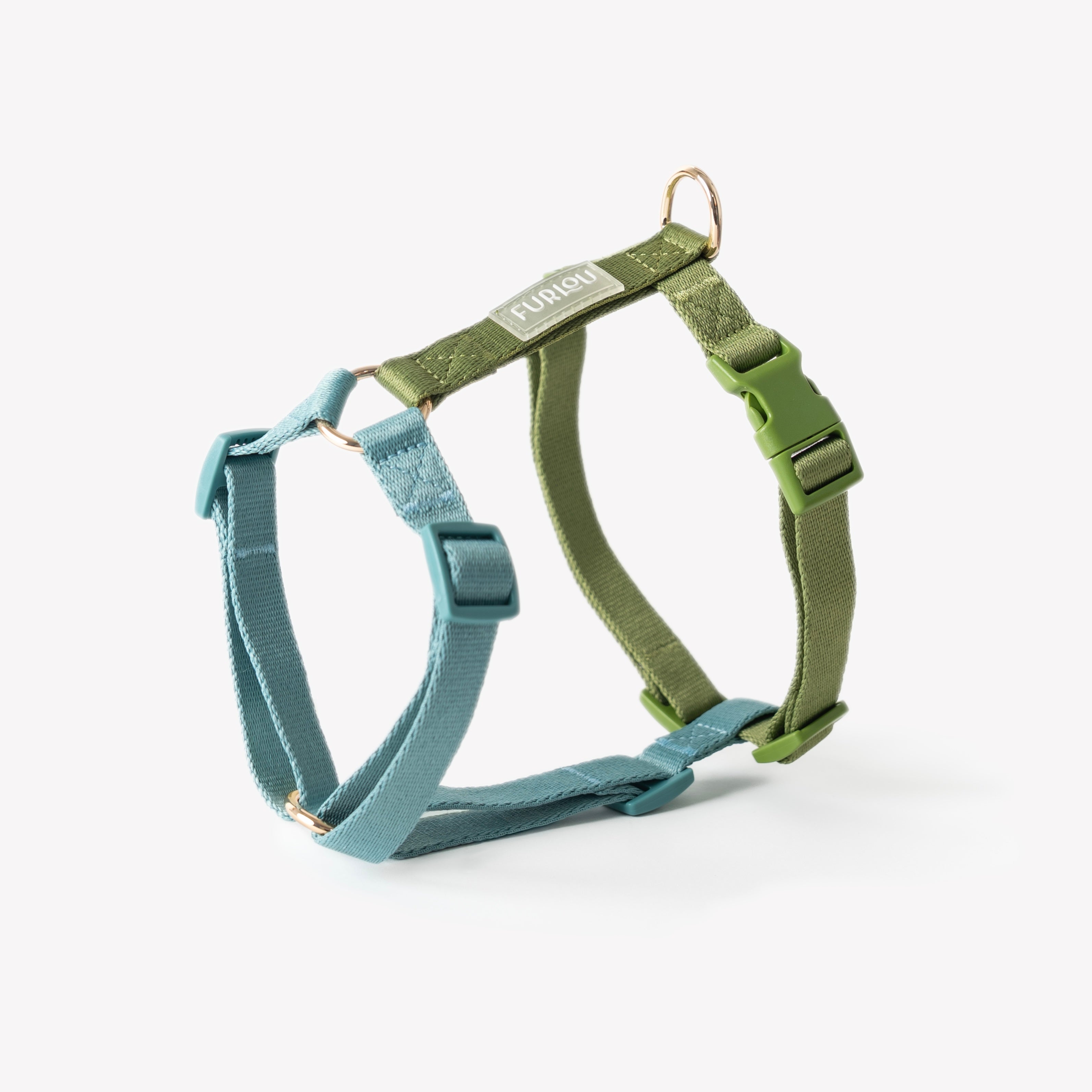 Blue and Green - Dog Harness - FURLOU 