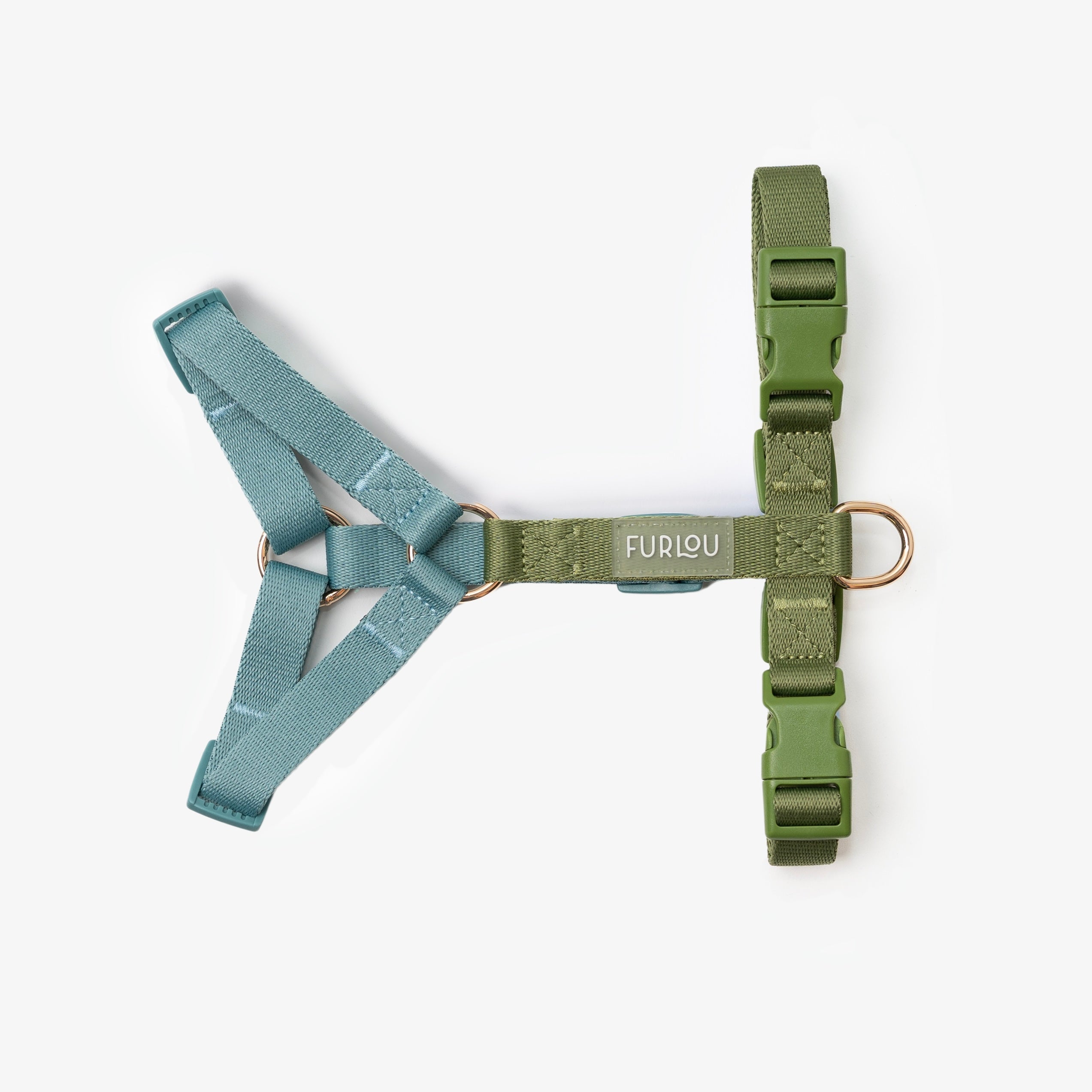 Blue and Green - Dog Harness - FURLOU 