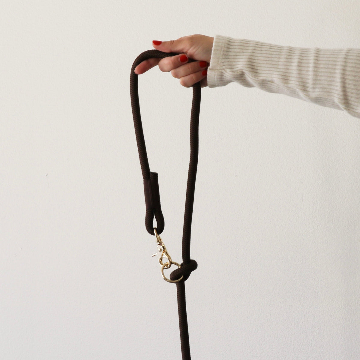 'Brown' - Hands Free Braided Leash - FURLOU 
